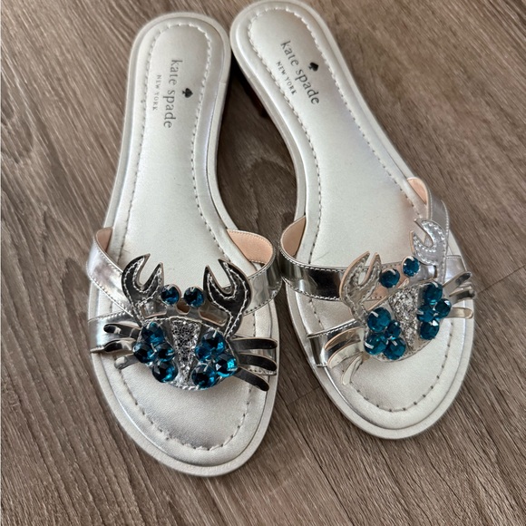 Kate Spade Silver and Gold Crab Sandals - Picture 3 of 4